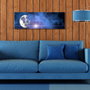 Wallity Lienzo Decorativo Iluminado con LEDs Multicolor 30 x 90 cm